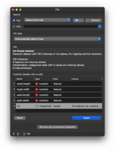 Orange File widget display